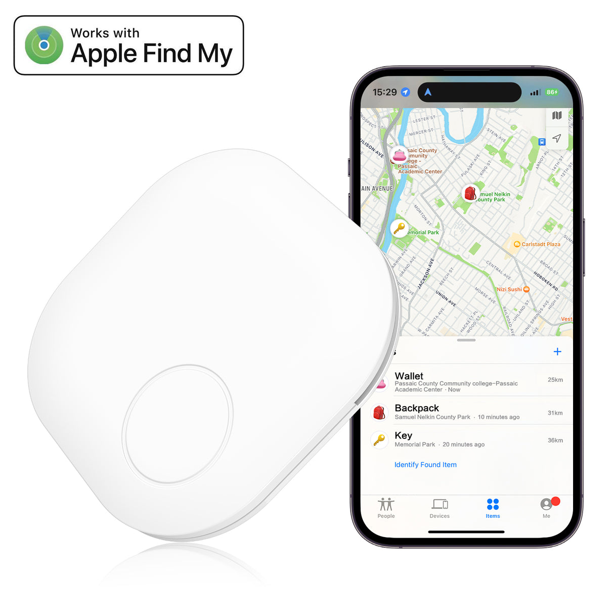 Apple MFi Certified Find My Tag Wallet Finder P03
