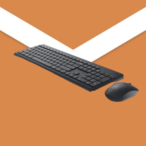 DELL Keyboard Mouse included RF Wireless QWERTY UK International Black