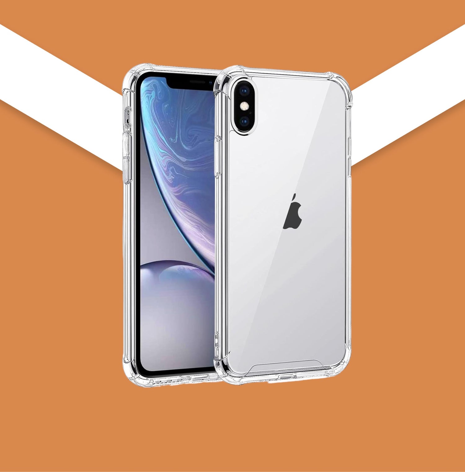 IPhone X Series Back PC+TPU Gorrila Case Clear (Whole Box 20Pcs)