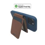 Micflip Apple MFi Certified Find My Device 2-in-1 Magnetic Gas Tag Wallet Open