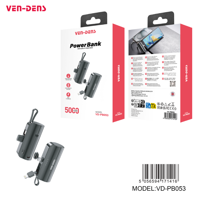 VEN-DENS Power Bank Wired