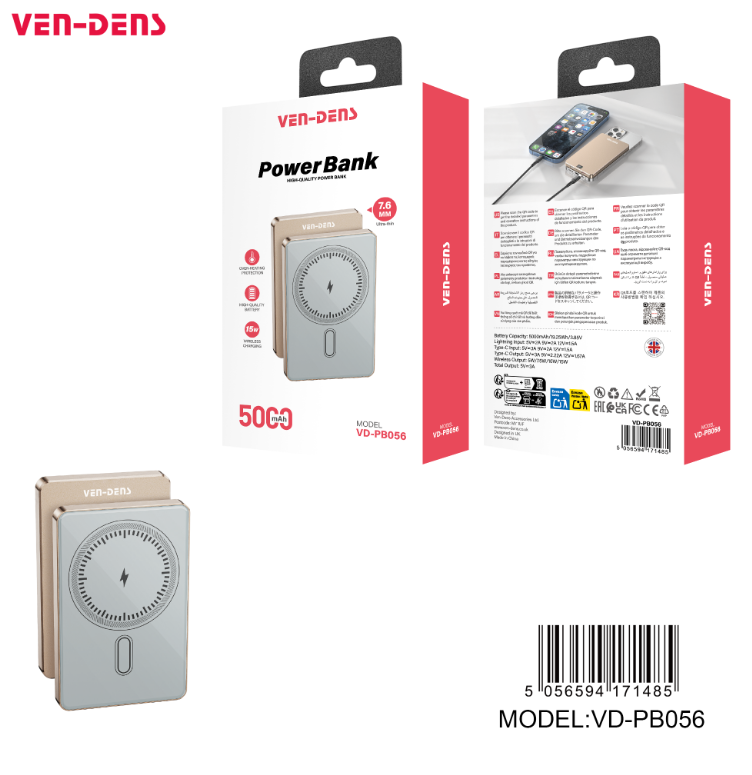 VEN-DENS Power Bank Wired