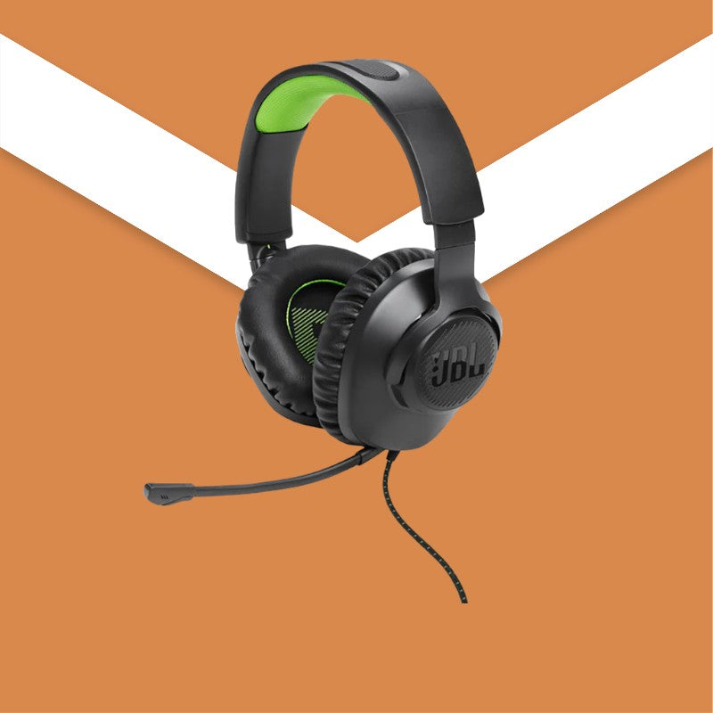 JBL Quantum 100X Wired Over-Ear Headphone Black Green