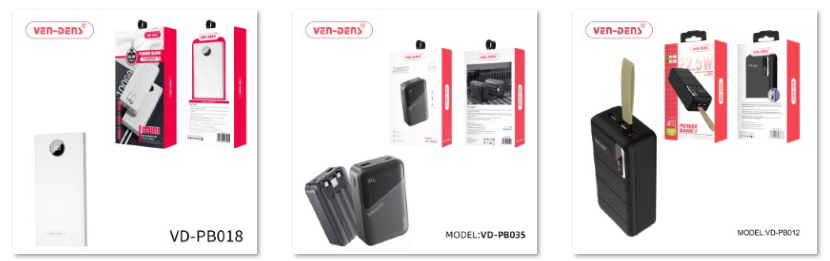 VEN-DENS Power Bank Wired 22.5W (Whole Box 10Pcs)