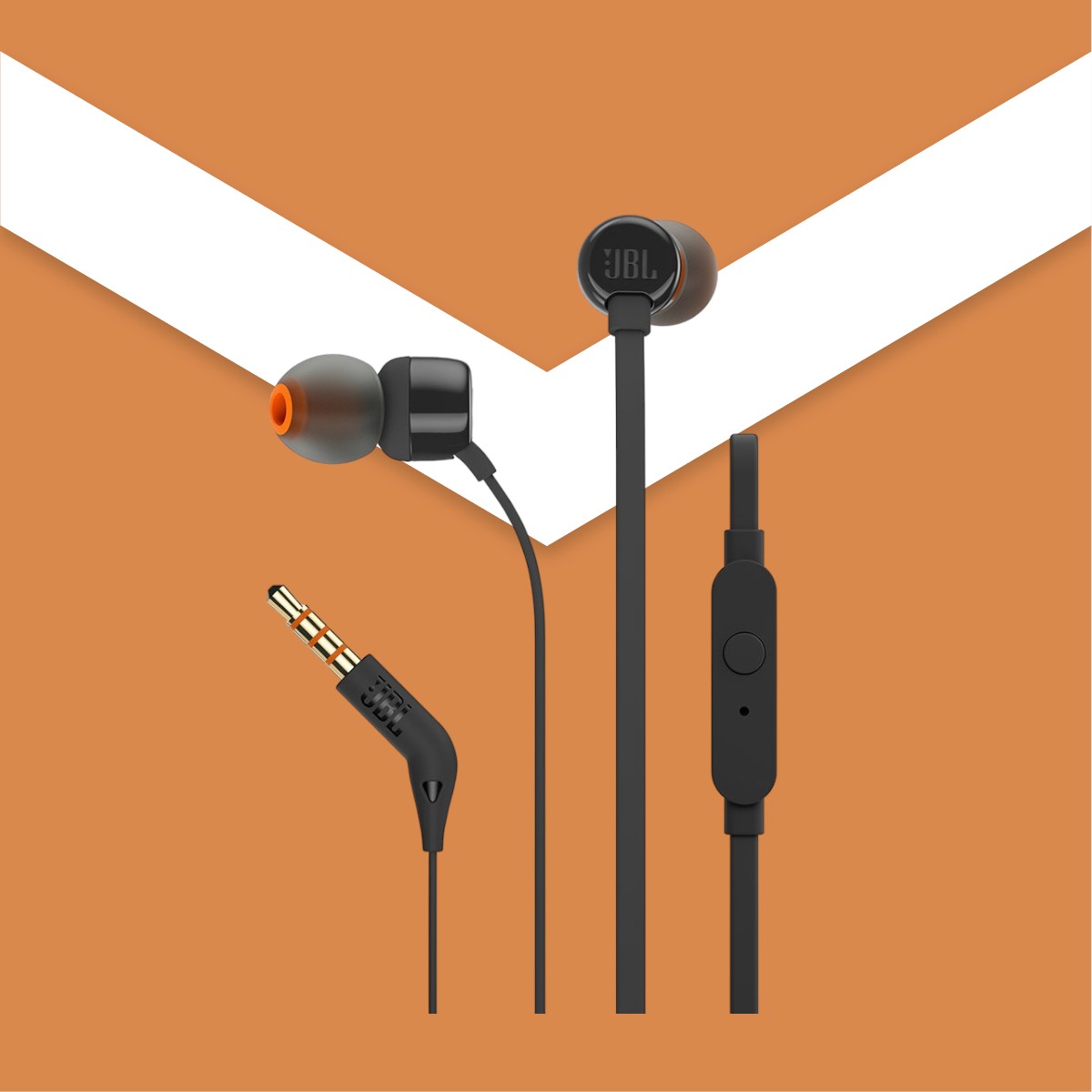 JBL Earphone Tune 160 Black