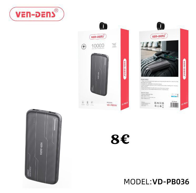 VEN-DENS 10000MA Power Bank VD-PB036
