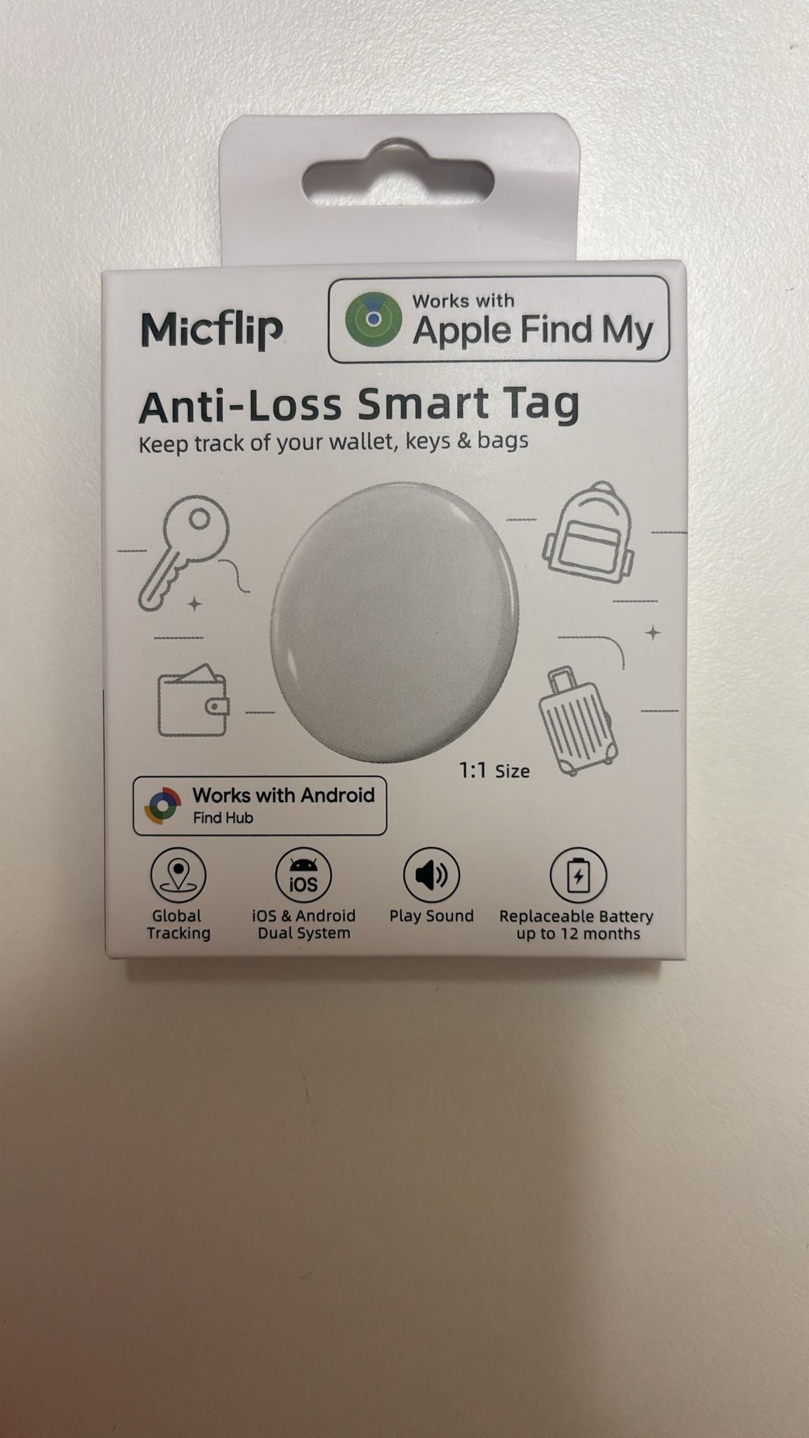 anti-loss smart tag p23 white