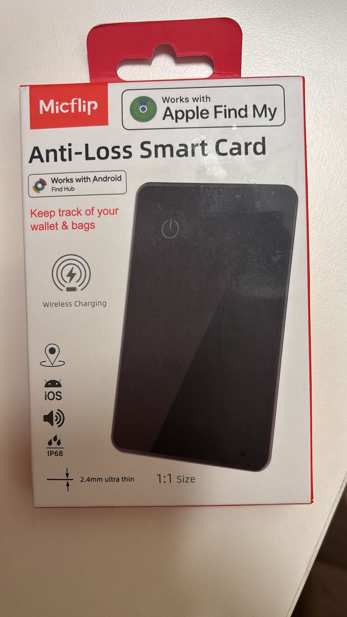Anti-Loss Smart Card P045 Black