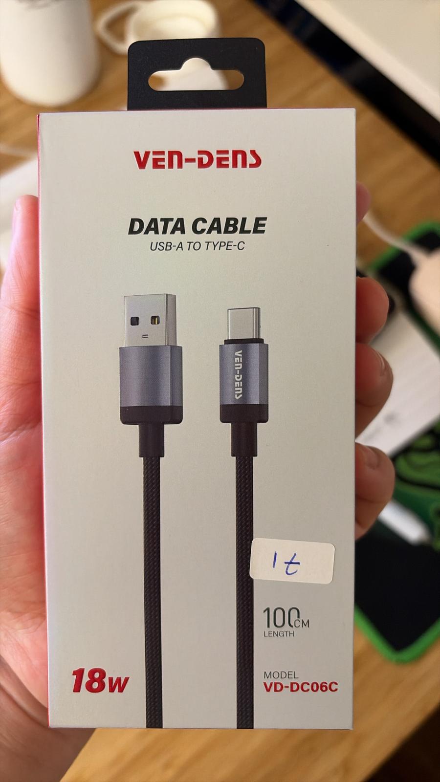 VD-DC06C USB A TO C 1M