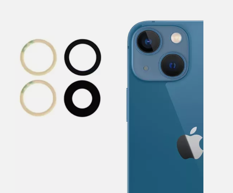 for iPhone 13 mini Rear Camera Lens Covers with Adhesive
