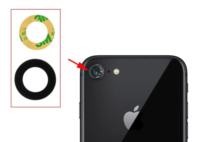 for iPhone SE3 Camera Lens Covers with Adhesive