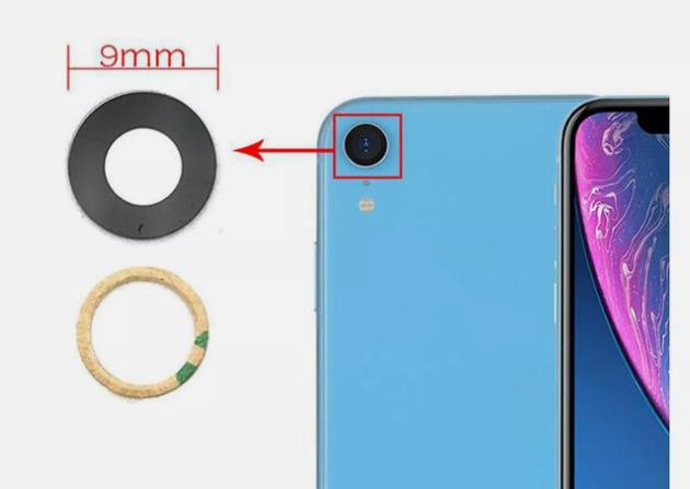 for iPhone XR Camera Lens Covers with Adhesive