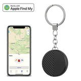 Black Smart AirTag Find My Tag Anti-Lost Tracker with Keychain P19