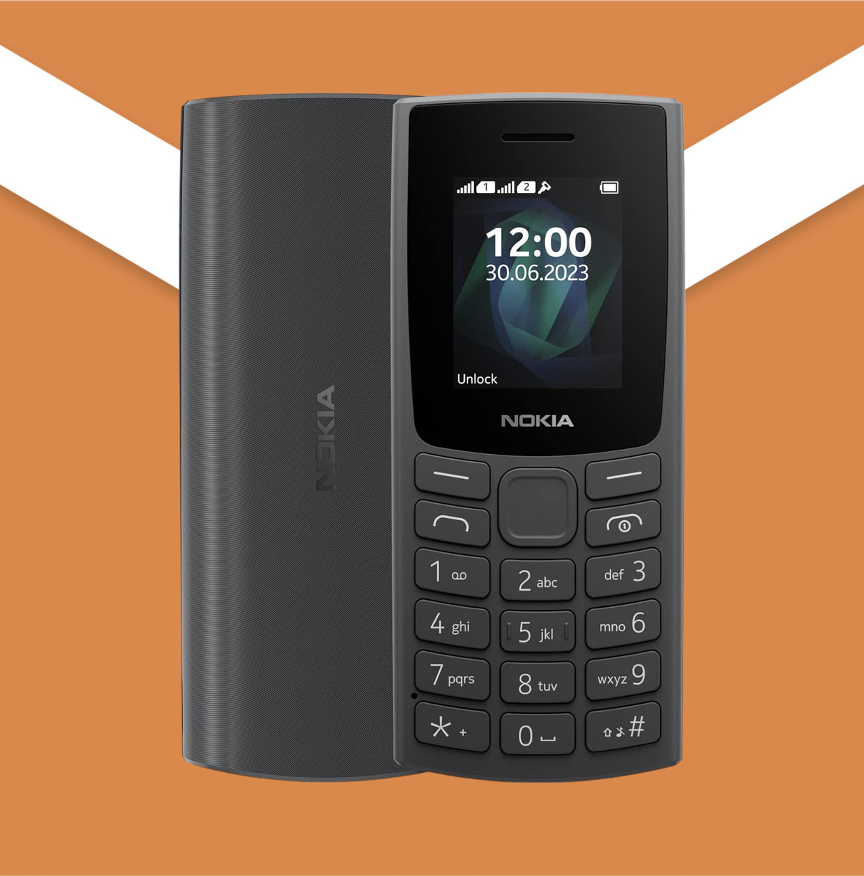 New Asia Nokia 105 Button Phone Black