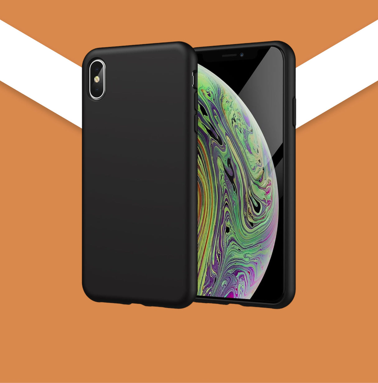 VEN-DENS iPhone XSM black silicon case