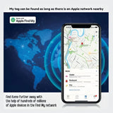 Micflip Apple MFi Certified Find My Device 2-in-1 Magnetic Gas Tag Wallet Open