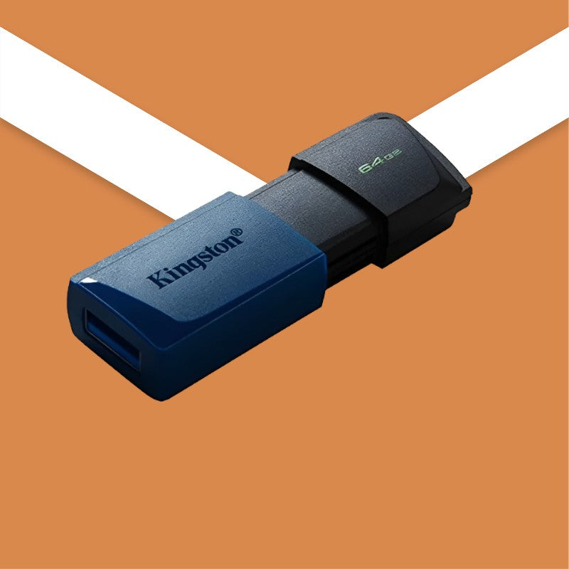 Kingston DataTraveler Exodia (64GB) - USB 3.2 Flash Drive with Protective Cap (Blue + Black)