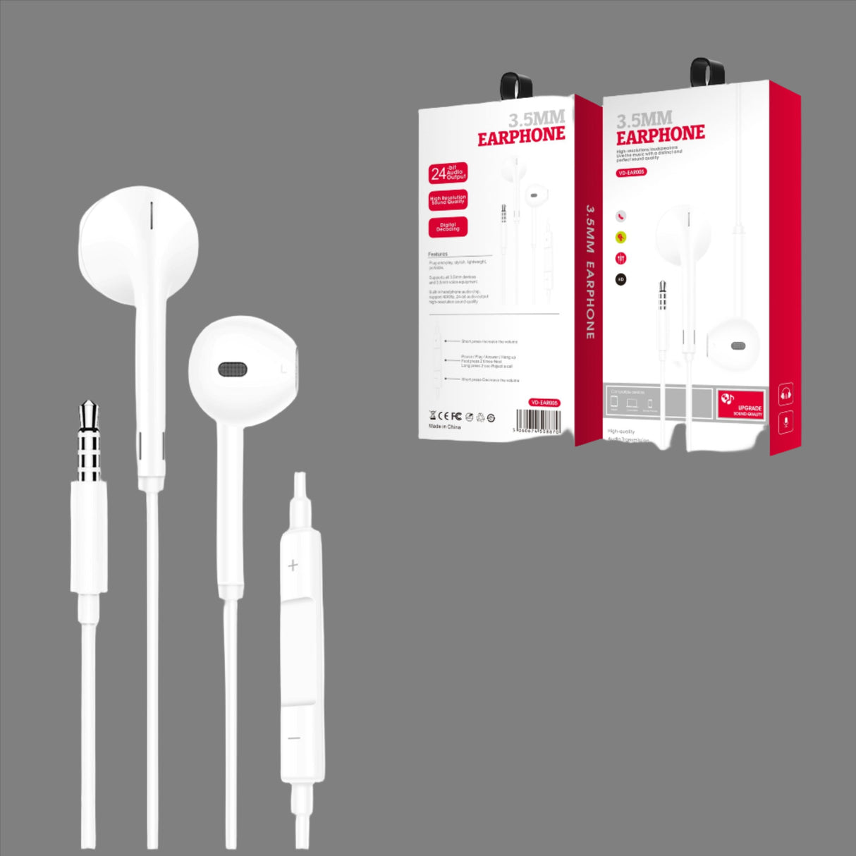 VEN-DENS 3.5MM Earphones VD-EAR005