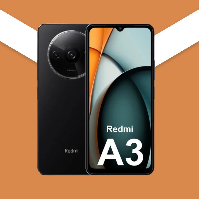 Xiaomi Redmi A3 Black - Smartphone 3+64GB, Efficient Helio G36 Chipset, AI Dual Camera , Smooth 6.71'' 90 Hz Display, Long-lasting 5000mAh Battery