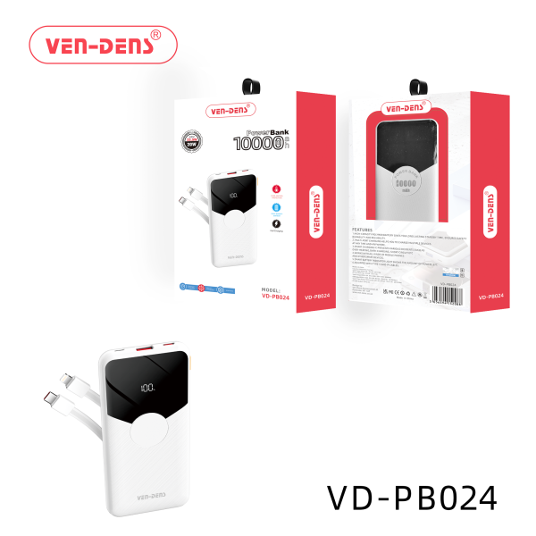 VEN-DENS Power Bank Wired (Fast Charging 22.5W)