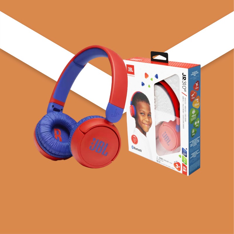 JBL JR310BT Kids Edition Wireless Headphones Red-JBLJR310RED