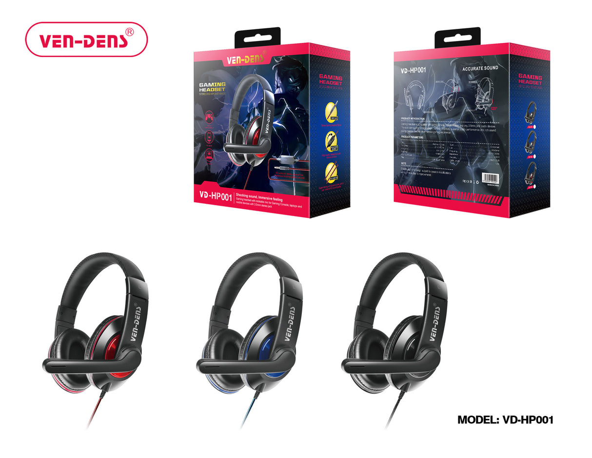 VEN-DENZ Wired Gaming Headset VD-HP001