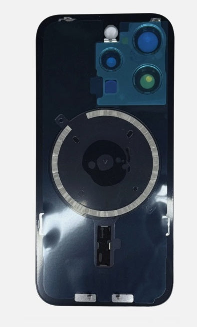 for iPhone 15 Pro Max Back Glass with Camera Lens and Magnent