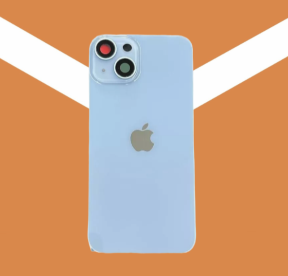 for iPhone 14 Plus Back Glass with Camera Lens and Magnent