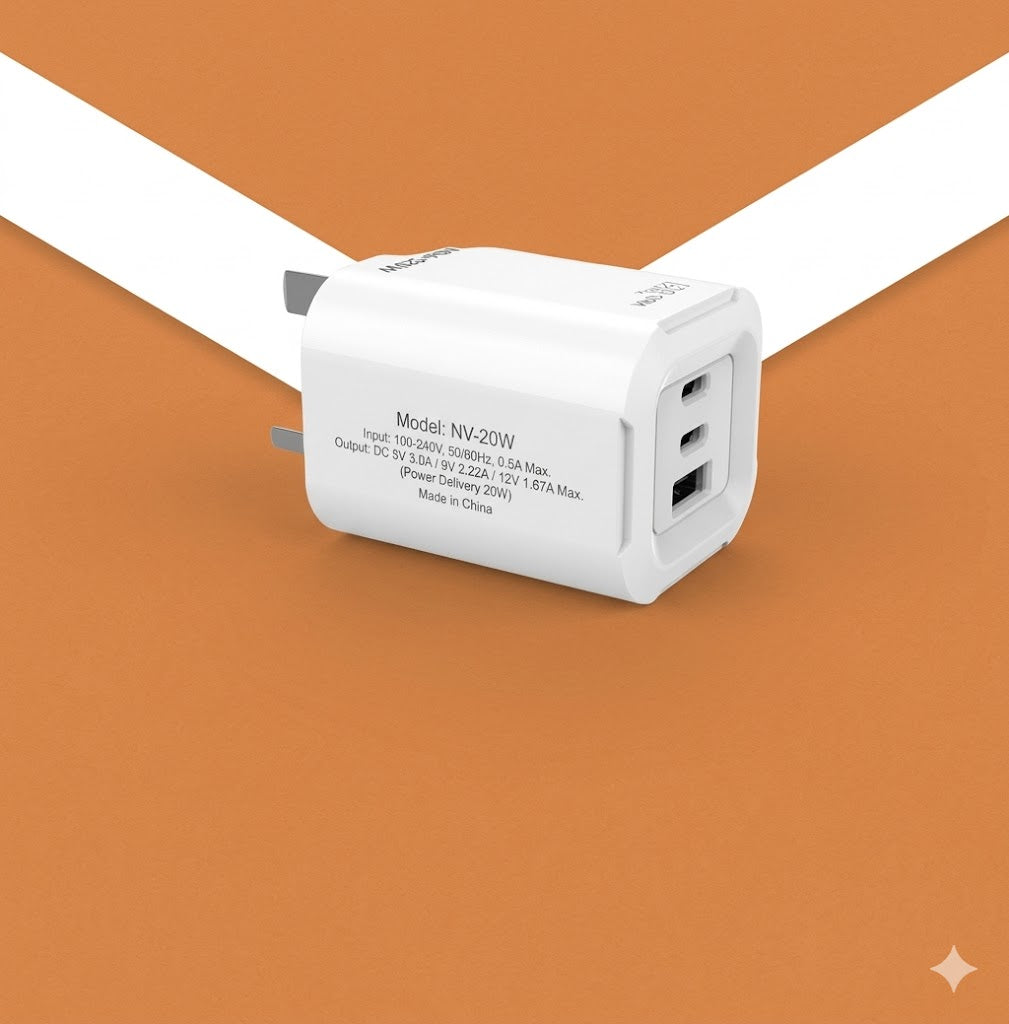 VEN-DENS 3 in 1 Charger Plug 65W TC83AG